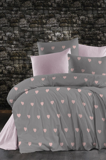 SF HOME  постелнина ALENA Grey hearts 