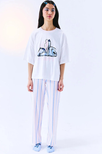 Penti женски сет пижами LIC STITCH HAPPY SS PANT SET 