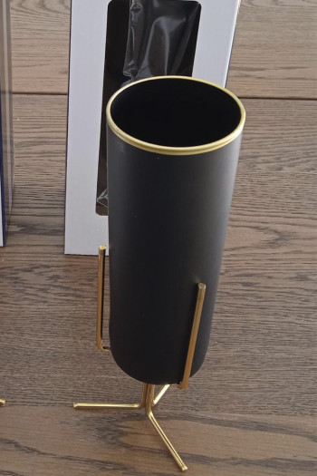 SF HOME  вазна со постоље BLACK 