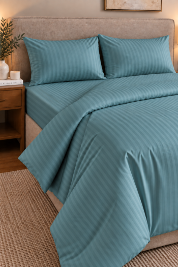 SF HOME  двојна постелнина 200/220 Saten Green 