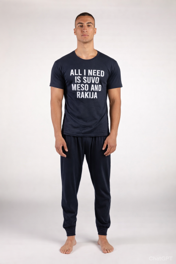 Aslaner машки сет пижами ALL I NEED KD SS25 