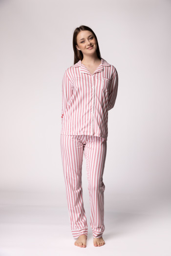 SF женски сет пижами 735172SP PUDRA STRIPE DD FW25 