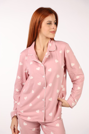 SF женски сет пижами 735180SP HEART PATT DD FW25 