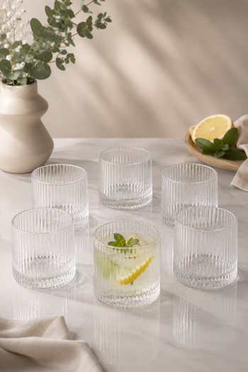 SF HOME  Сет чаши CLEAR LINEA 7x6.9 