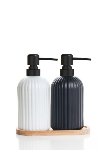 SF HOME  сет за бања Сет дозери 2/1 Black and White 