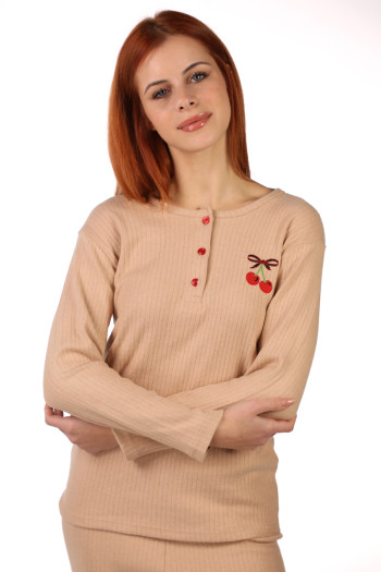 Rujam женски сет пижами RAPORLU BT CHERRY FW25 