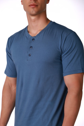 SF машки сет пижами BLUE GINGHAM KD SS26 