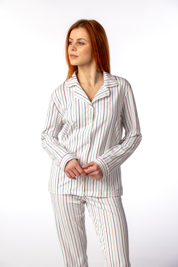 SF женски сет пижами 735185 PASTEL STRIPES DD SS26 