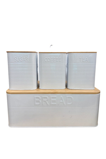 SF HOME  кутија за леб KUTIJA ZA LEB+SET ZA ZA^INI BEL 4/1 *4 