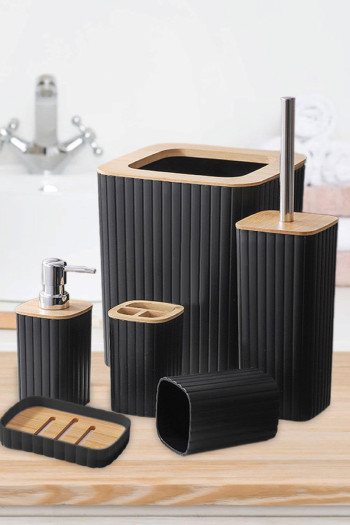 SF HOME сет за бања SET ZA VO BAWA KOCKA 6ka ORT709*crno 