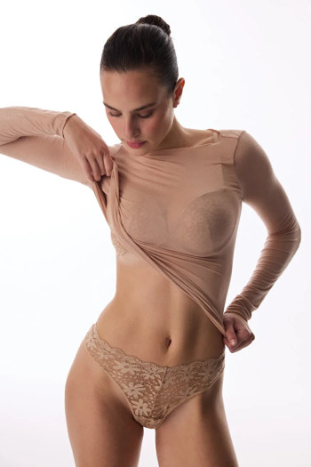 Penti женски килоти V SHAPE LACE BRAZILIAN BEIGE 