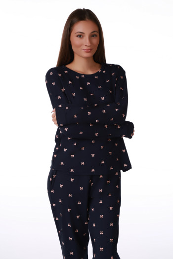 SF женски сет пижами 735246 SP NAVY BOW DD FW26 