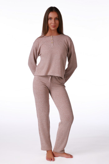 SF женски сет пижами KNIT SP 3 CREAM DD FW26 