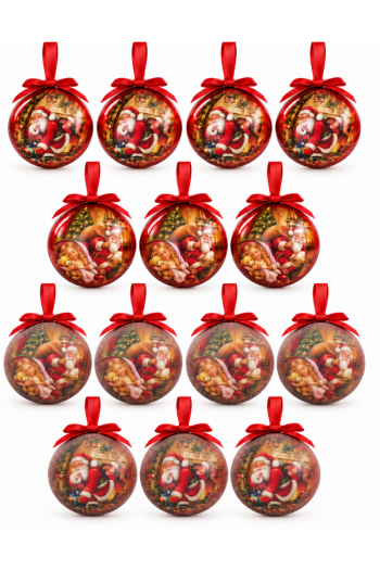 SF HOME  Новогодишни лампиони сет Santa 14/1 
