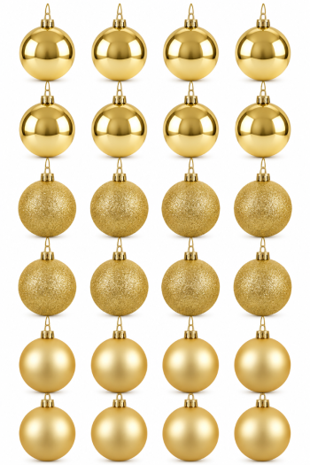 SF HOME  Новогодишни Лампиони сет 24/1 Golden Ball 