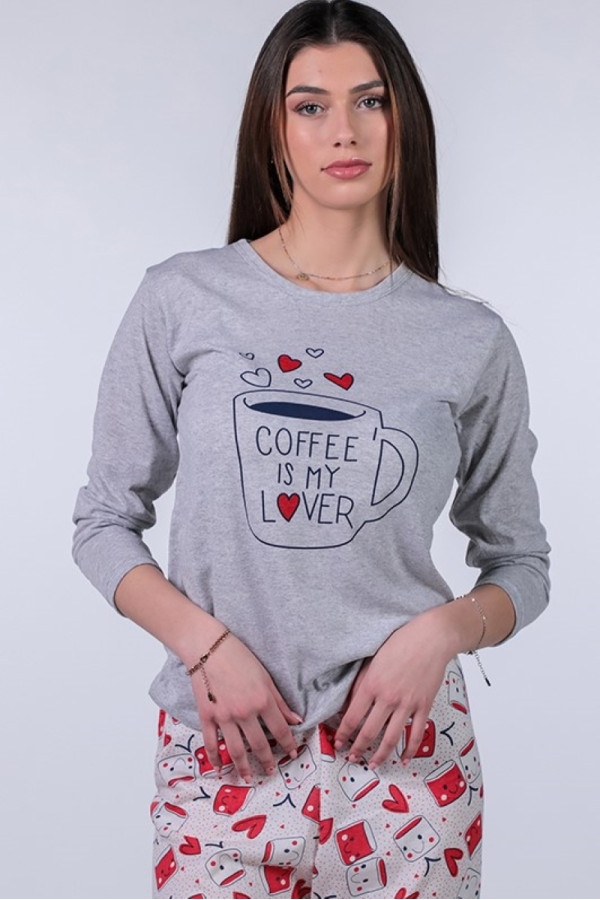 Rujam женски сет пижами 1025 COFFE 