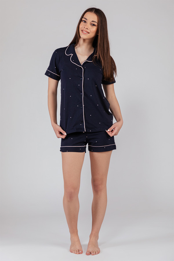 SF женски сет пижами KK SF HEARTS SS25 