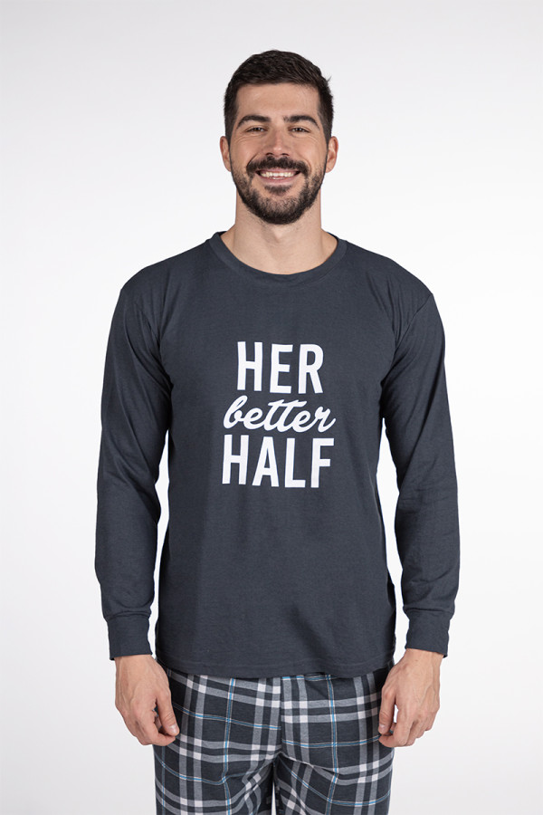 SF машки сет пижами M.PIZAMI SF HER BETTER HALF DD FW24 