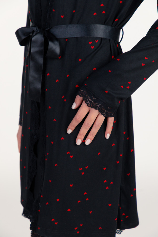 SF женски сет ноќница BLACK SF SS25 