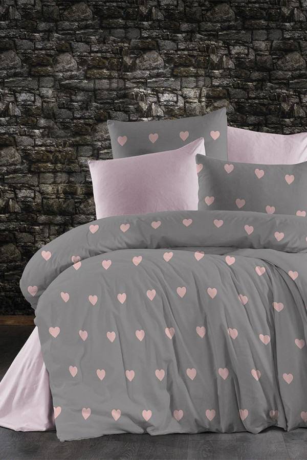 SF HOME  постелнина ALENA Grey hearts 