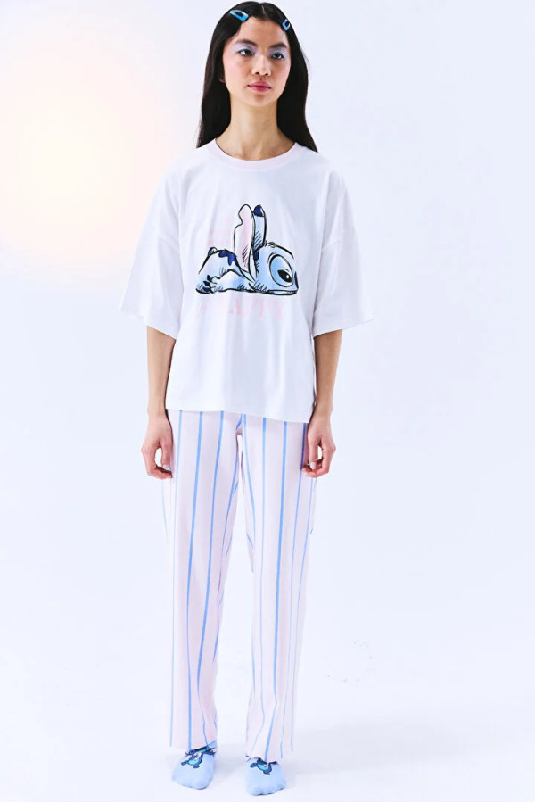 Penti женски сет пижами LIC STITCH HAPPY SS PANT SET 
