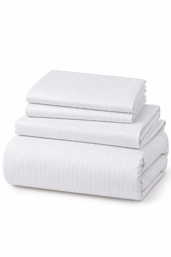 SF HOME  двојна постелнина 200/220 Saten White 