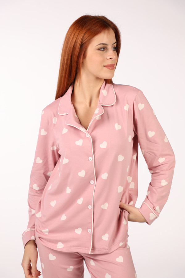 SF женски сет пижами 735180SP HEART PATT DD FW25 