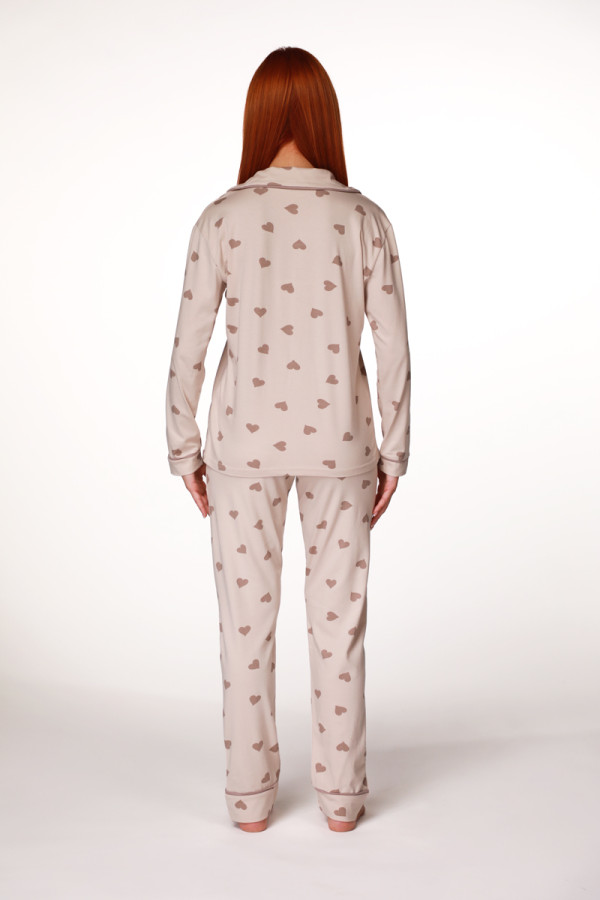 SF женски сет пижами COFFEE HEART DD FW25 