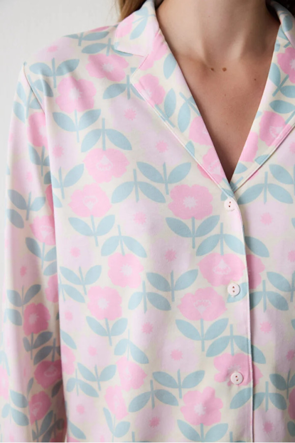 Penti женски сет пижами FLORAL LS GÖMLEK PANTOLON SET 