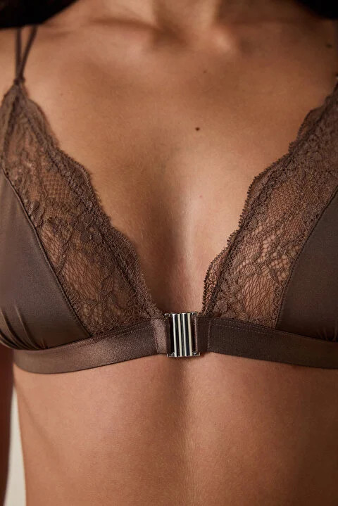 Penti женски градник LACE TRIANGLE SUTYEN BROWN 