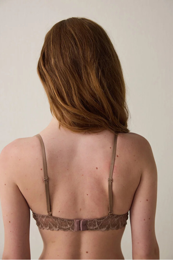 Penti женски градник LUNA PUSH UP LACE SUTYEN LT.BROWN 