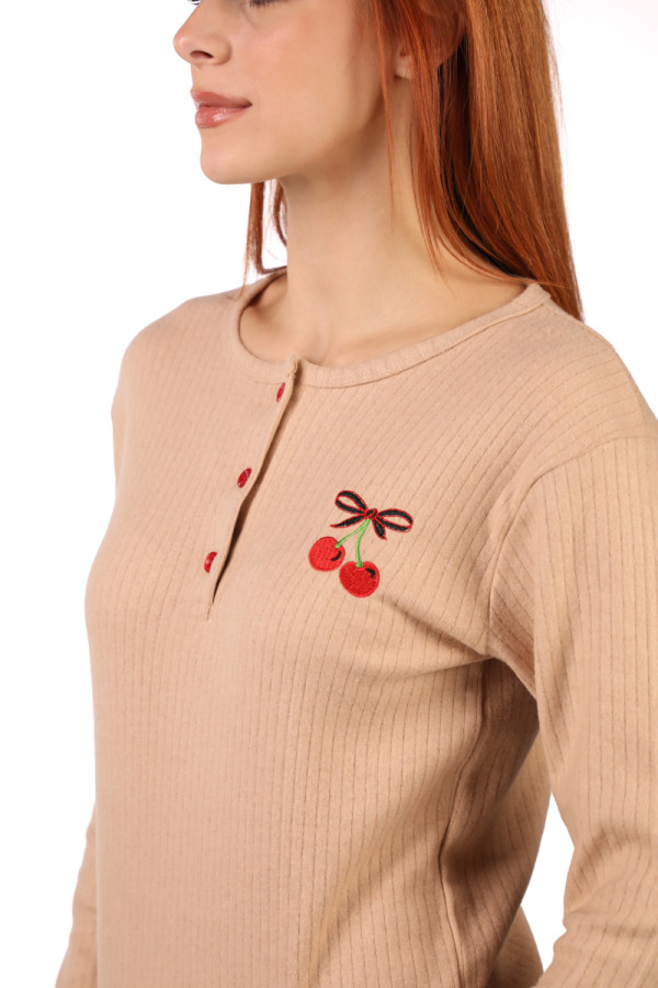 Rujam женски сет пижами RAPORLU BT CHERRY FW25 