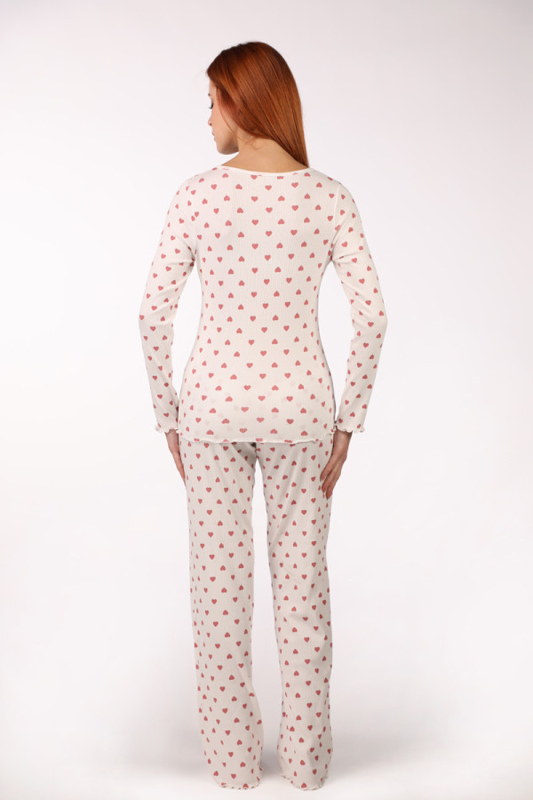 SF женски сет пижами 735186 RIB HEARTS DD SS26 