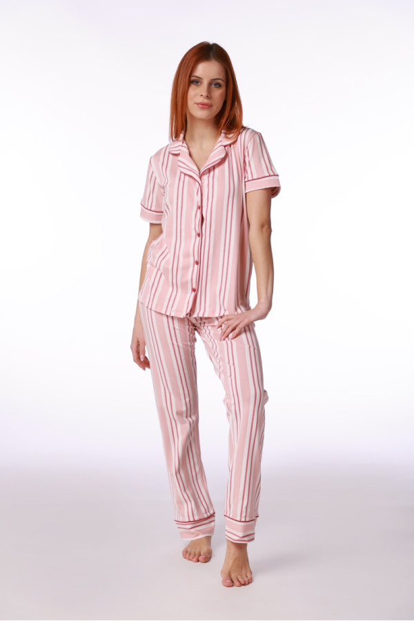 SF женски сет пижами 735190 POWDER STRIPES KD SS26 