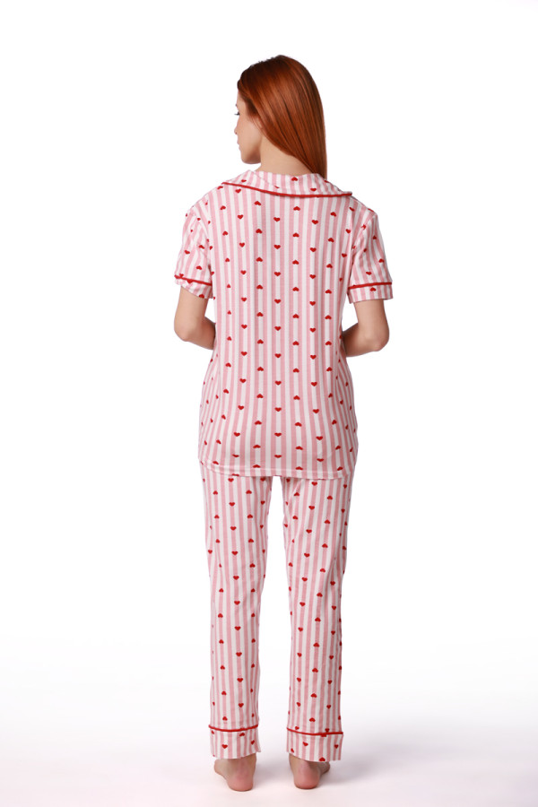 SF женски сет пижами PINK RED KD SS26 