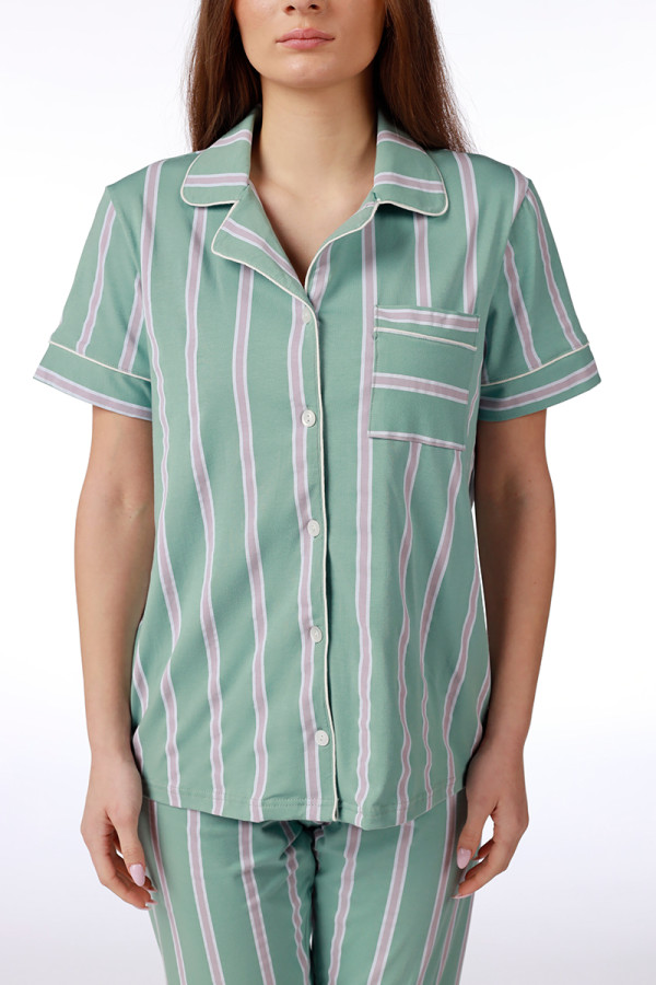 SF женски сет пижами 735198 PINK STRIPES KD SS26 