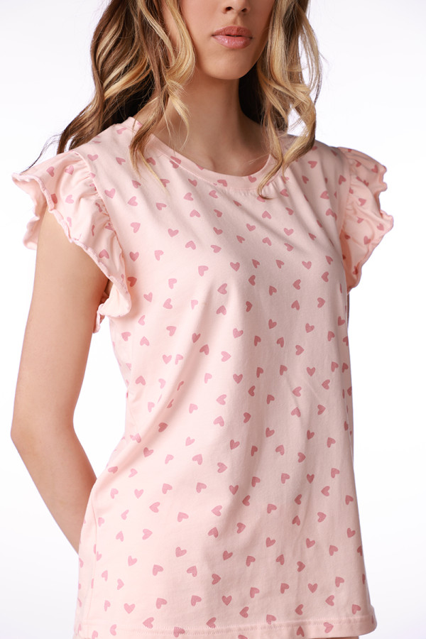 SF женски сет пижами 735206SP CORAL HEART KK SS26 