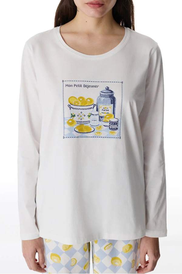 Penti женски сет пижами PETIT DEJEUNER LS PANTOLON SET 