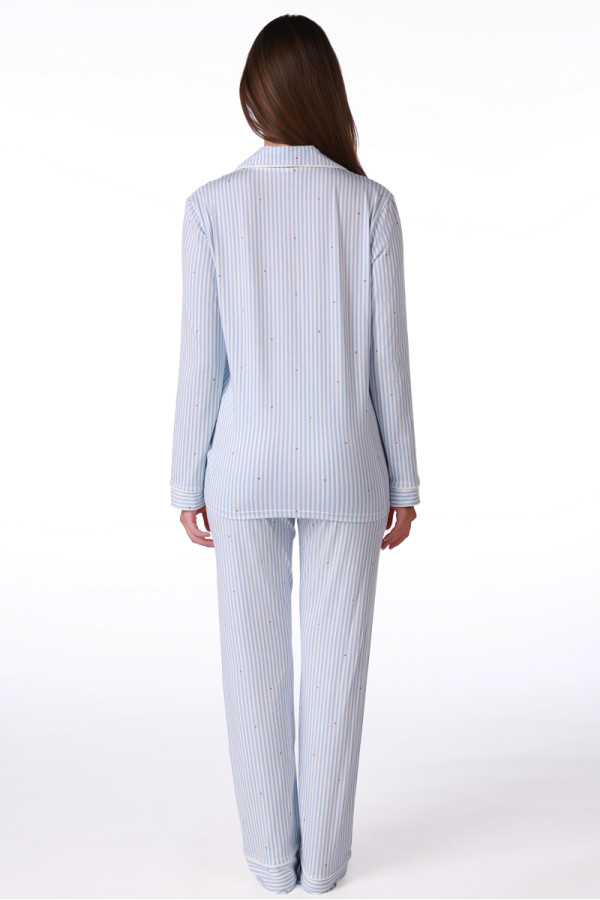 SF женски сет пижами 735235 SP BLUE STRIPE DD FW26 