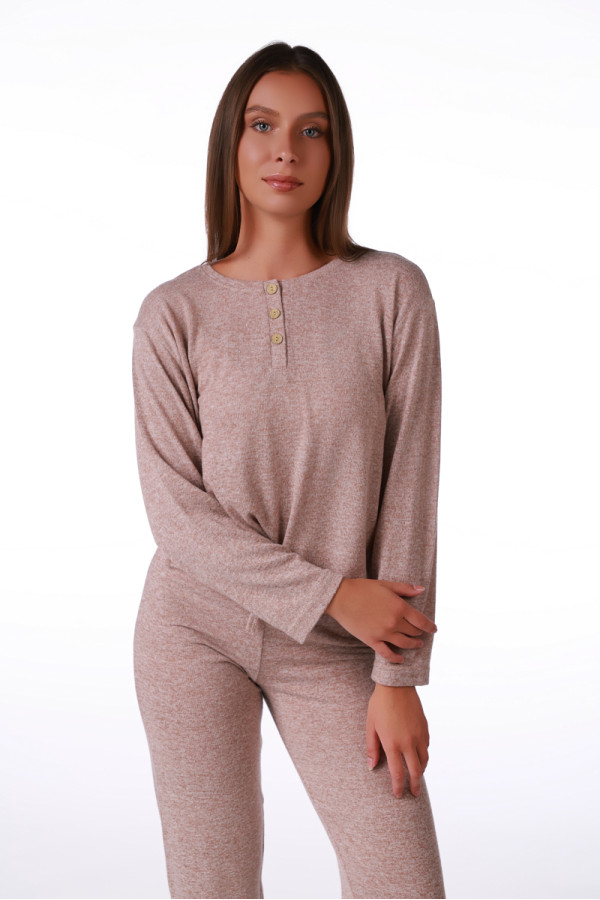 SF женски сет пижами KNIT SP 3 CREAM DD FW26 