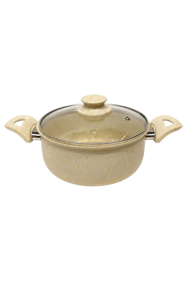 SF HOME Сет тенџериња ROJAL KREM GRANIT EKO SET 7PCS. 