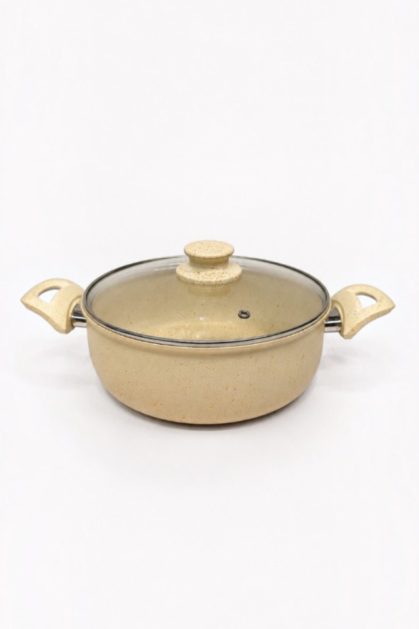 SF HOME Сет тенџериња ROJAL KREM GRANIT EKO SET 7PCS. 