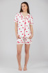 SF женски сет пижами RED HARTS KK SS25 