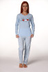 Rujam женски сет пижами 6782 BLUE LOVE 