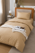 SF HOME  единечна постелнина Simple Champagne Touch со чаршав со ластик 160x210 