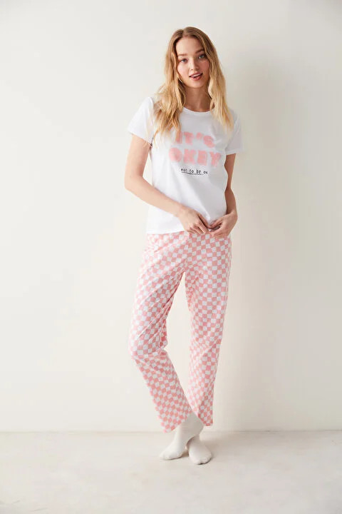 Penti женски сет пижами Ent Its Okay Ss Pantolon Set 