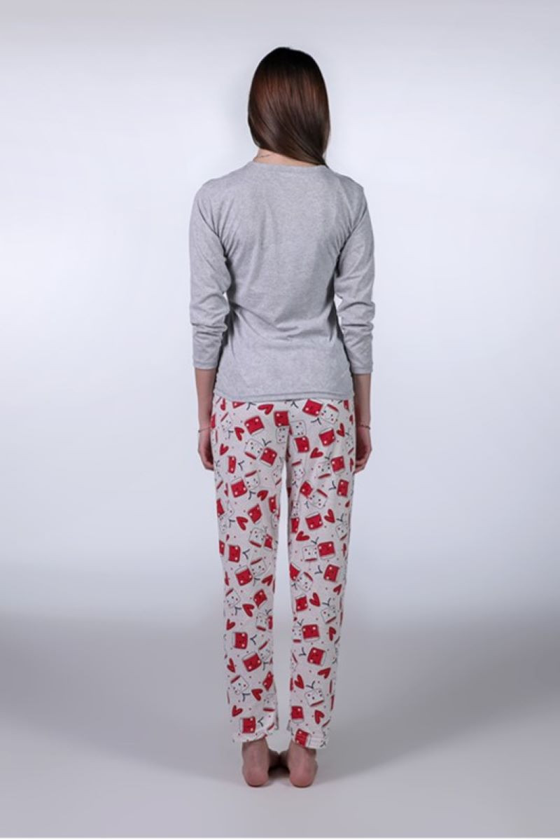 Rujam женски сет пижами 1025 COFFE 