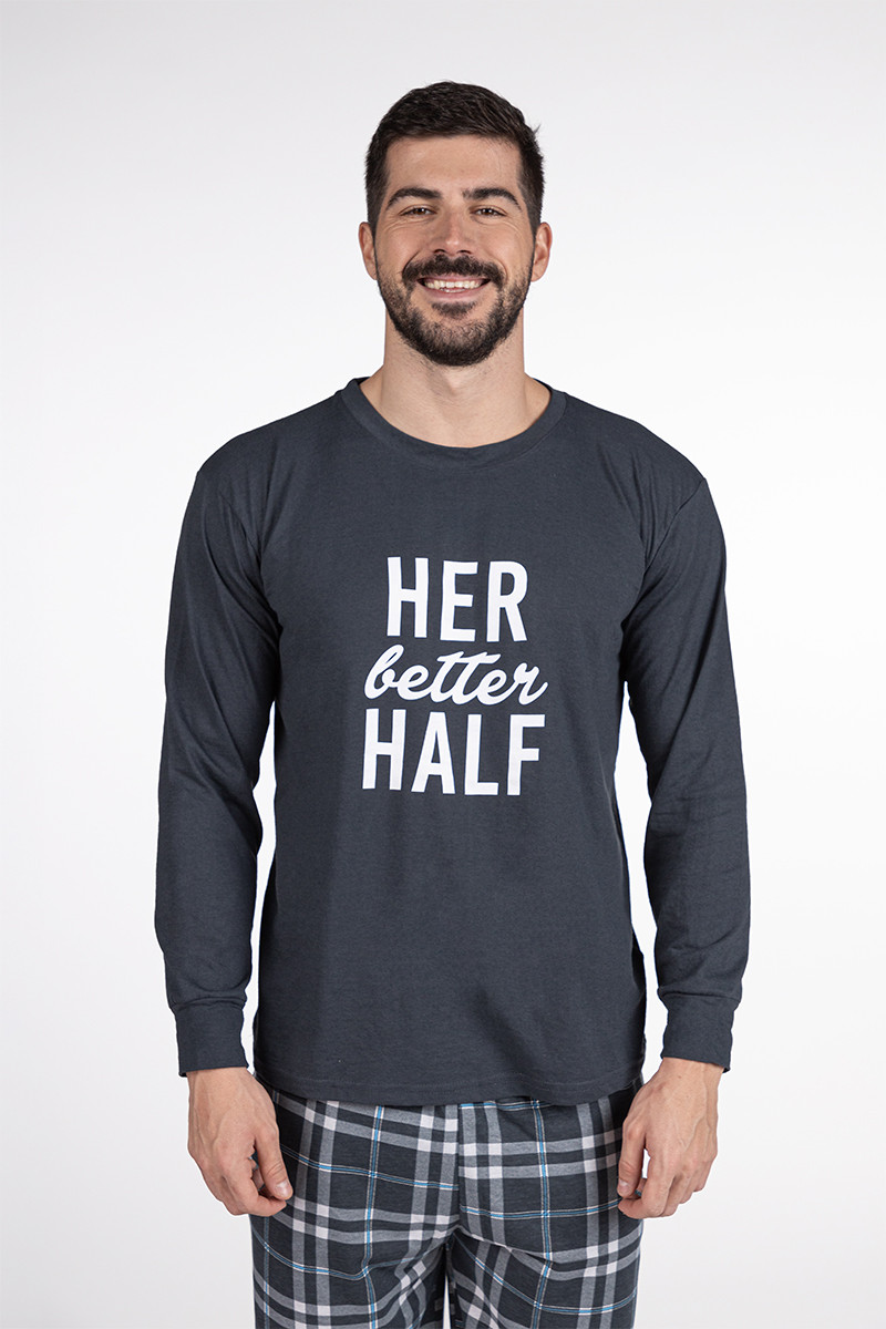 SF машки сет пижами M.PIZAMI SF HER BETTER HALF DD FW24 