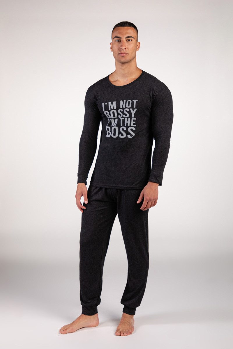 Aslaner машки сет пижами IM THE BOSS FW24 