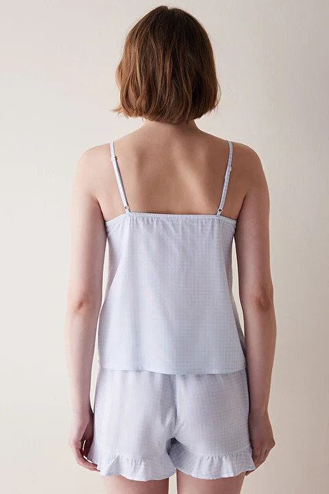 Penti женски сет пижами CHLOE BLUE GINGHAM NS SET 